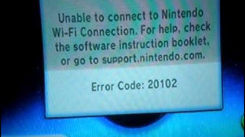 ERROR CODE 20102 HELP!!!