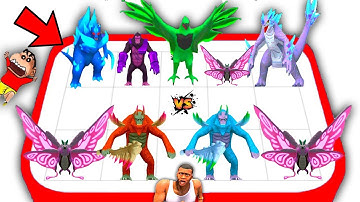 NOOB vs PRO vs HACKER in KAIJU MERGE GODZILLA x KONG MERGE GAME with SHINCHAN and CHOP