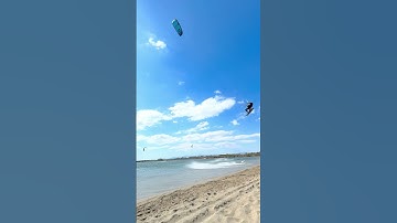 Insane Big Air Kiteboarding Double Loop #shorts