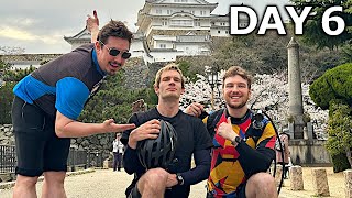 Cycling to Himeji Castle With Pewdiepie \& Abroad in Japan | Cyclethon 3 Day 6