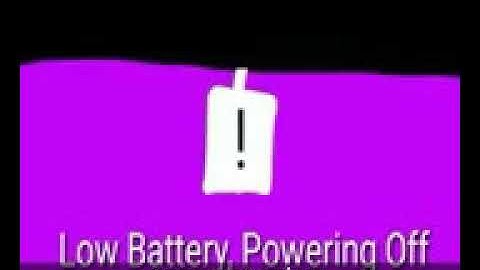 Battery low battery empty alert collection