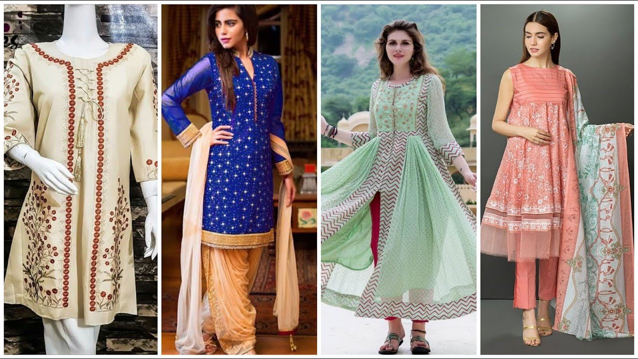 Stylish and most beautiful cotton lawn dresses Stiching styles ideas ...