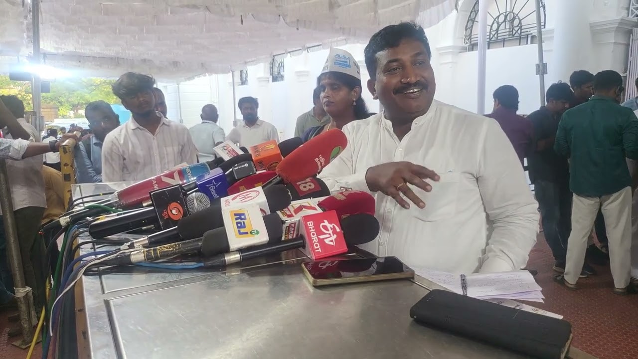 Press meet post discussion with Chief Election Commissioner  - Joseph Raja, General Secretary AAP TN