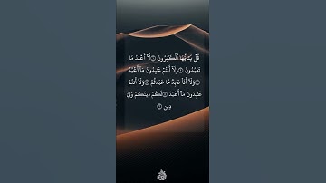 سوره الكافرون الشيخ عبدالرحمن السديس