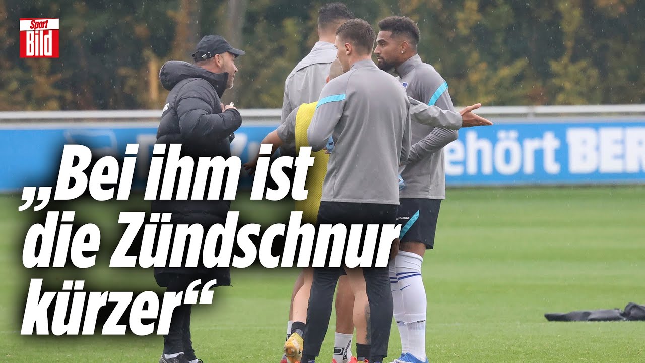 Boateng beeft sich mit Dardai im Hertha-Training | Reif ist Live