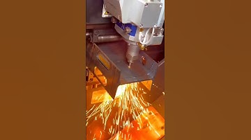 H-beam cutting, fiber laser tube cutting machine #toptek #thermalcutting #cncmill #cnc