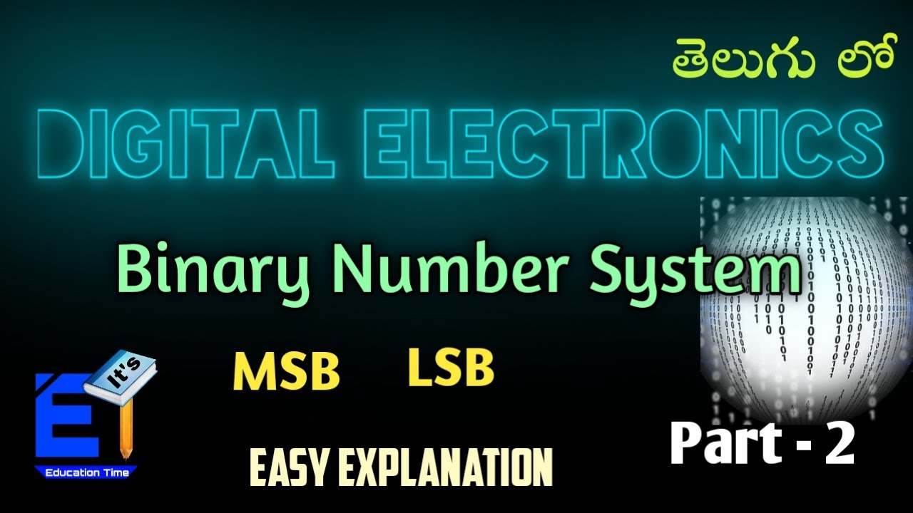Binary Number System || MSB || LSB|| in Telugu - YouTube