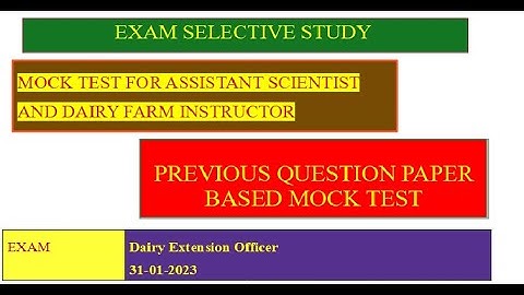AssistantScientist | Dairy Farm Instructor | Pollution Control Board Exam | Mock Test | Keralapsc