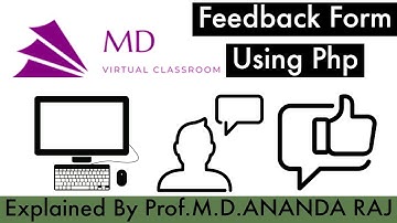 Feedback form using PHP and MySQL ||PHP Easy Tutorial| Project demo ||PHP for Beginners|| By Prof.MD