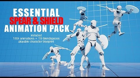 Essential Spear & Shield Animation Pack - Unreal Marketplace