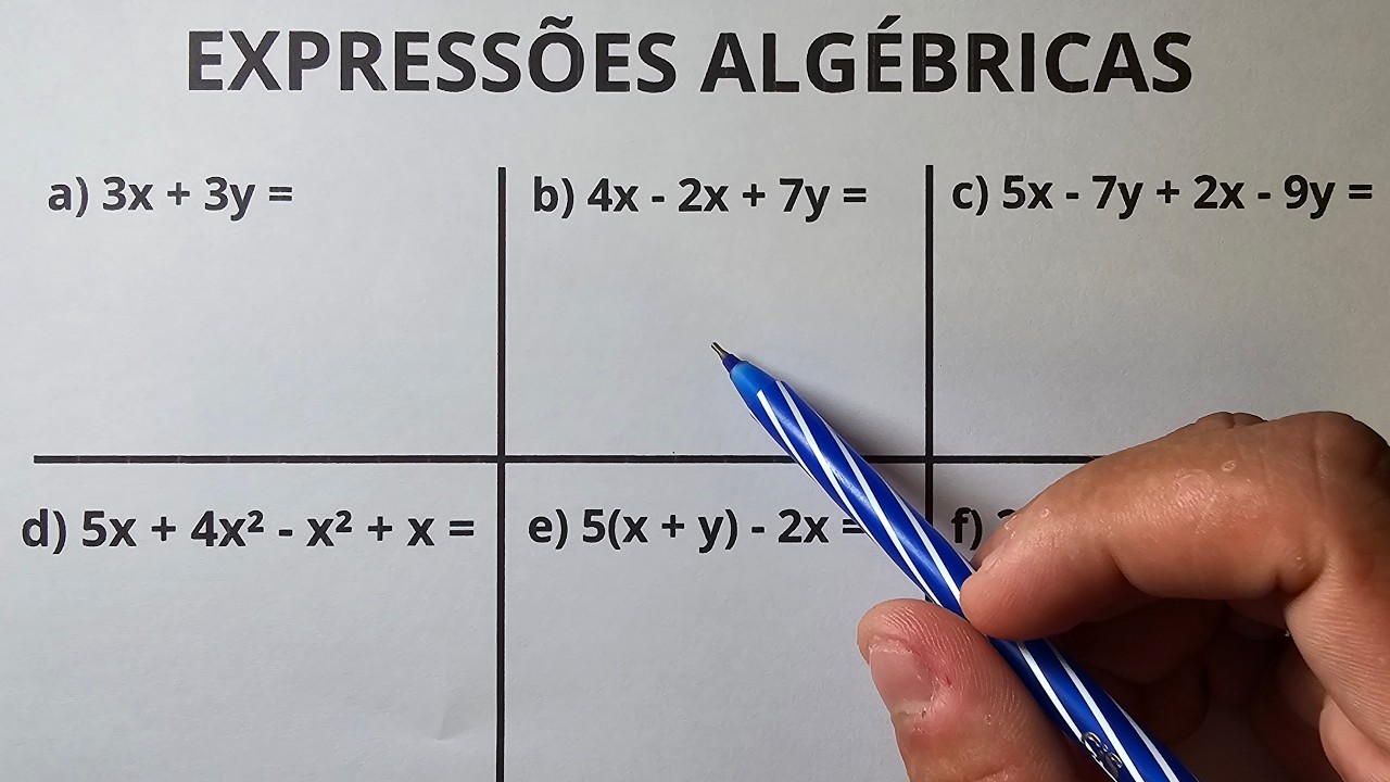 ALGEBRAIC EXPRESSIONS | I TEACH YOU IN PRACTICE