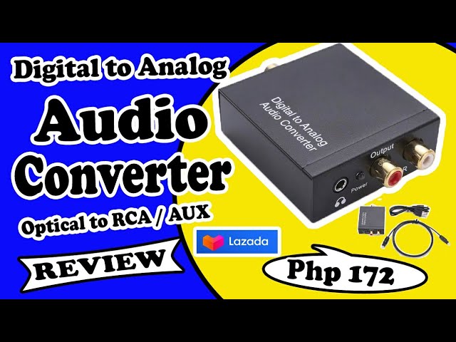 Kit Convertidor de Audio Optico Digital a RCA + Cable Optico RCA Aux