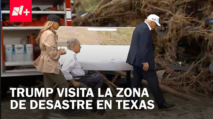 Trump visita zona de desastre en Texas por las inundaciones que han dejado al menos 120 muertos