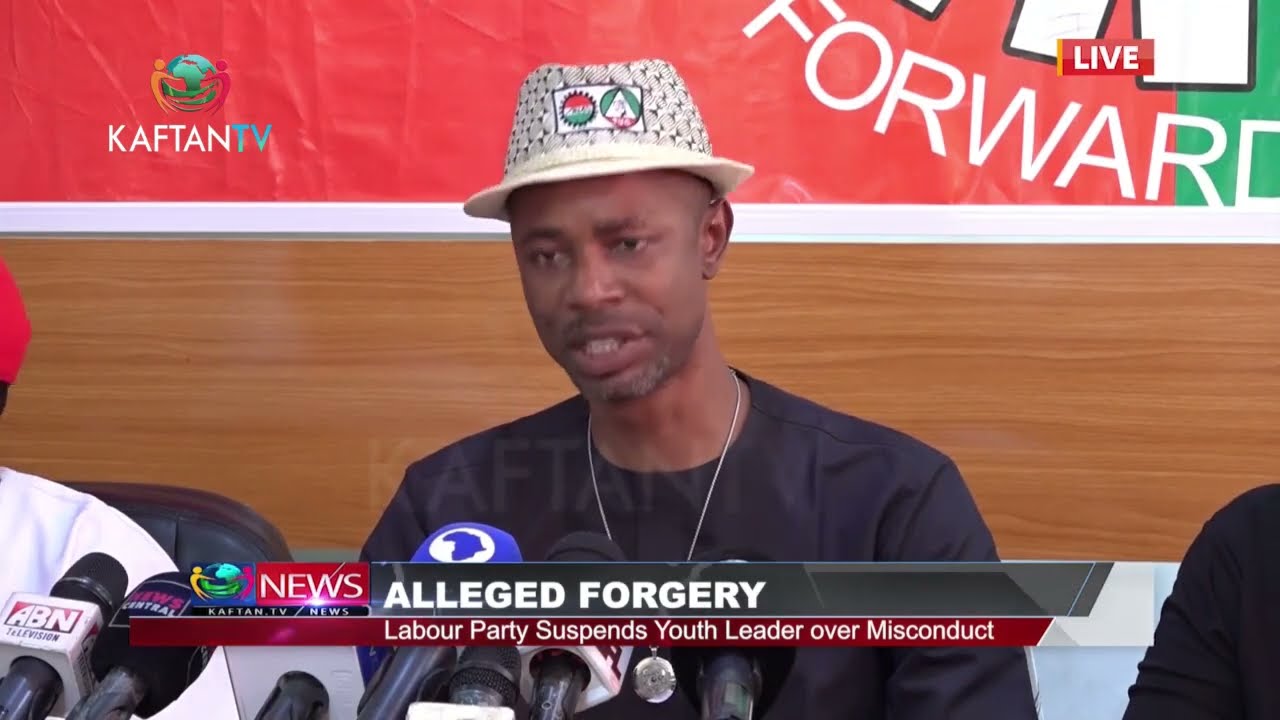 LABOUR PARTY SUSPENDS YOUTH LEADER OVER MISCONDUCT