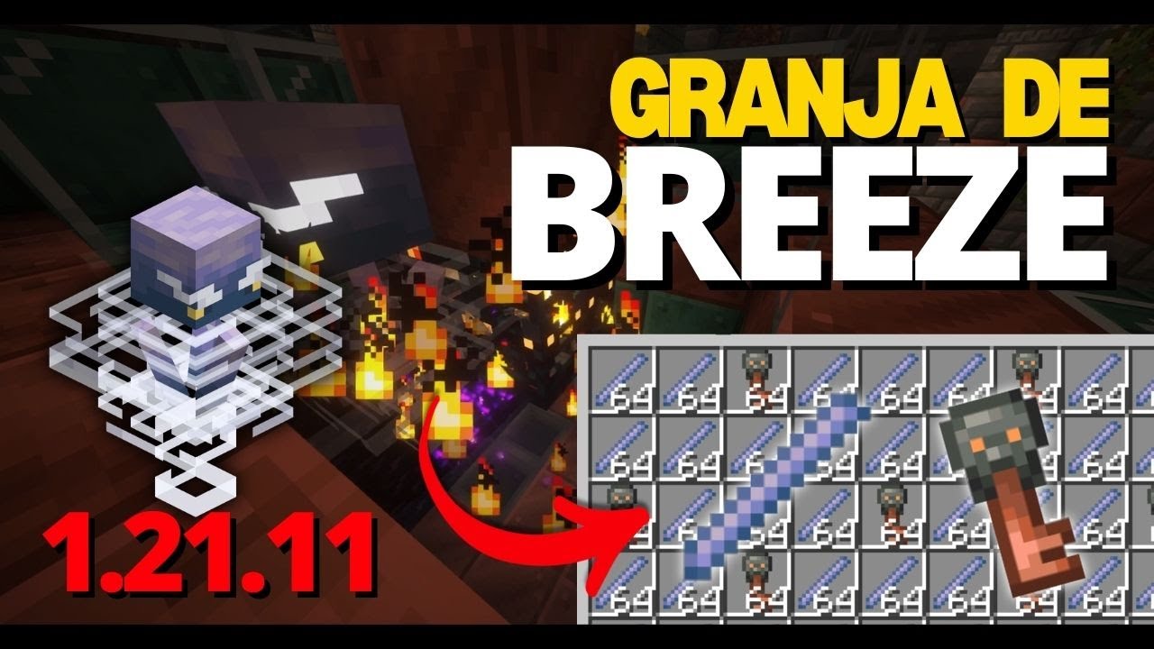 Cómo Hacer una GRANJA de BREEZE en Minecraft 1.21.11 ⚡ Tutorial Fácil y ...