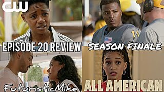 ALL AMERICAN SEASON 4 EPISODE 20 'CHAMPAGNE GLASSES' REVIEW!!! SEASON FINALE!!!