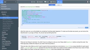 Creating Connection between parse and peoject iOS Swift video 4