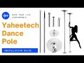 Yaheetech portable dance pole upper adjustment installation guide dancepole