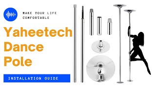 Yaheetech Portable Dance Pole (Upper Adjustment) Installation Guide #dancepole