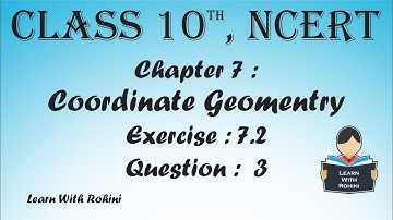 Coordinate Geometry | Chapter 7 | Exercise 7.2 | Question  3 | NCERT | Maths | Tamil