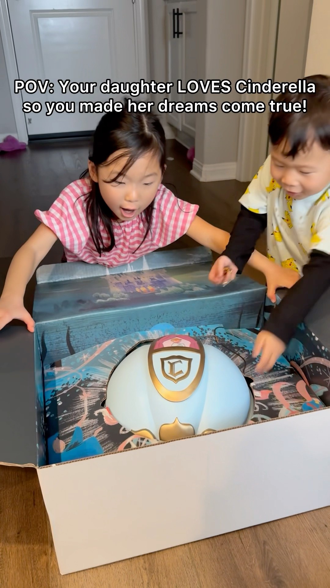 POV: Your daughter LOVES Cinderella so you made her fairytale dreams come true!