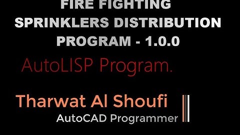 Fire Fighting Sprinklers Distribution Program