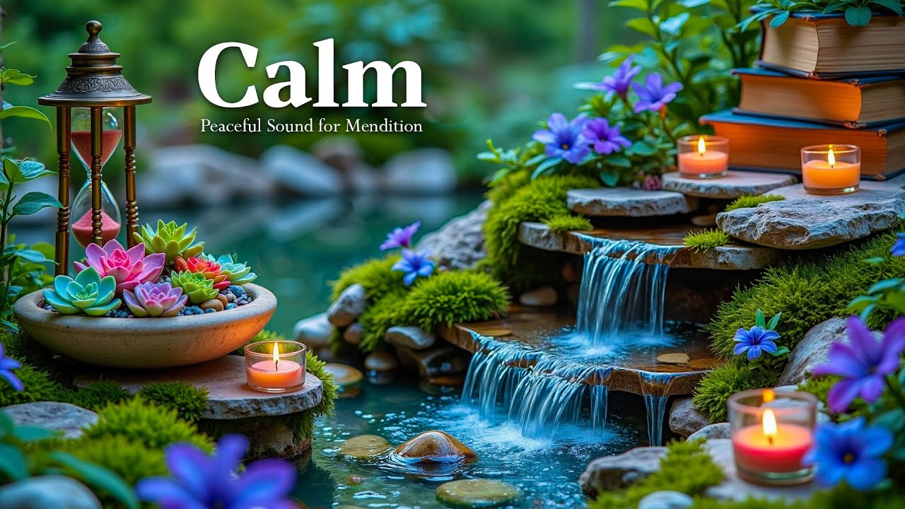 Healing Music + Water Sound for Inner Peace 🌿 Insomnia Relief, Calm ...