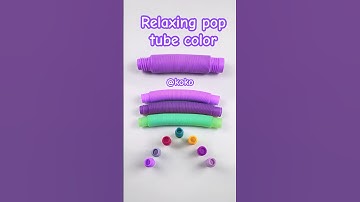 Color changing relaxing Voicing and of pop tube #asmr #creative #satisfying#relaxing #voicings