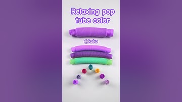 Color changing relaxing Voicing and of pop tube #asmr #creative #satisfying#relaxing #voicings