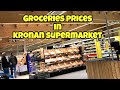 Groceries Prices in Iceland's Kronan Supermarket