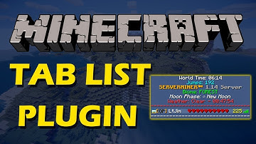Customise your tab list in Minecraft with Tab List Plugin
