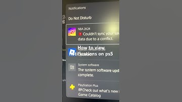 How to view notifications on ps5