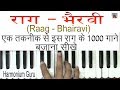 Raag  bhairavi  learn on harmonium 