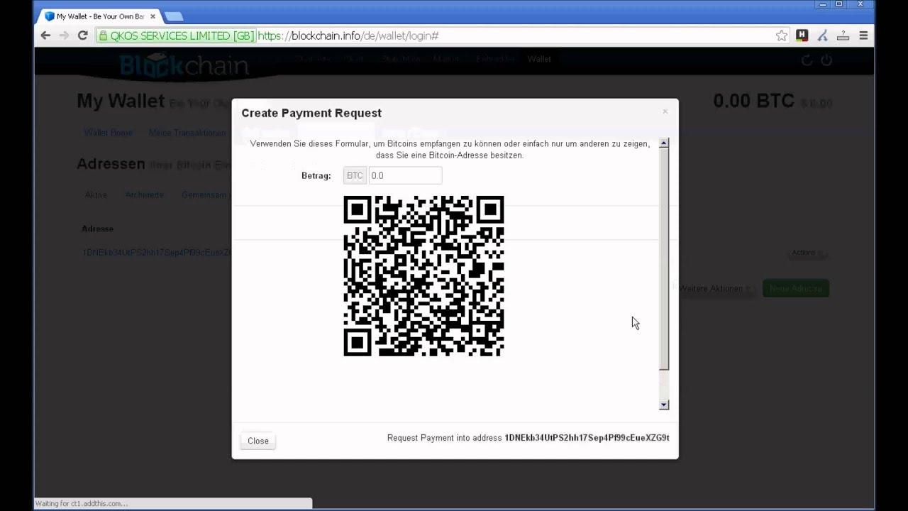 So drehen Sie eine Bitcoin-Adresse in einen QR-Code