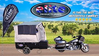 Elite Motorcycle Camper Trailer Review (moto vlog)