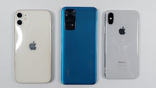 iPhone X Vs Redmi Note 11 Vs iPhone 11 - SPEED TEST