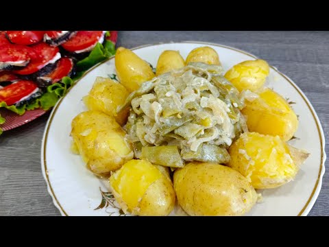 Стручковая фасоль в сметанно-чесночном соусе.Вкуснее мяса #рецепт #быстроивкусно #домашняяеда