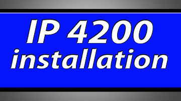 Canon pixma IP4200 printer installation