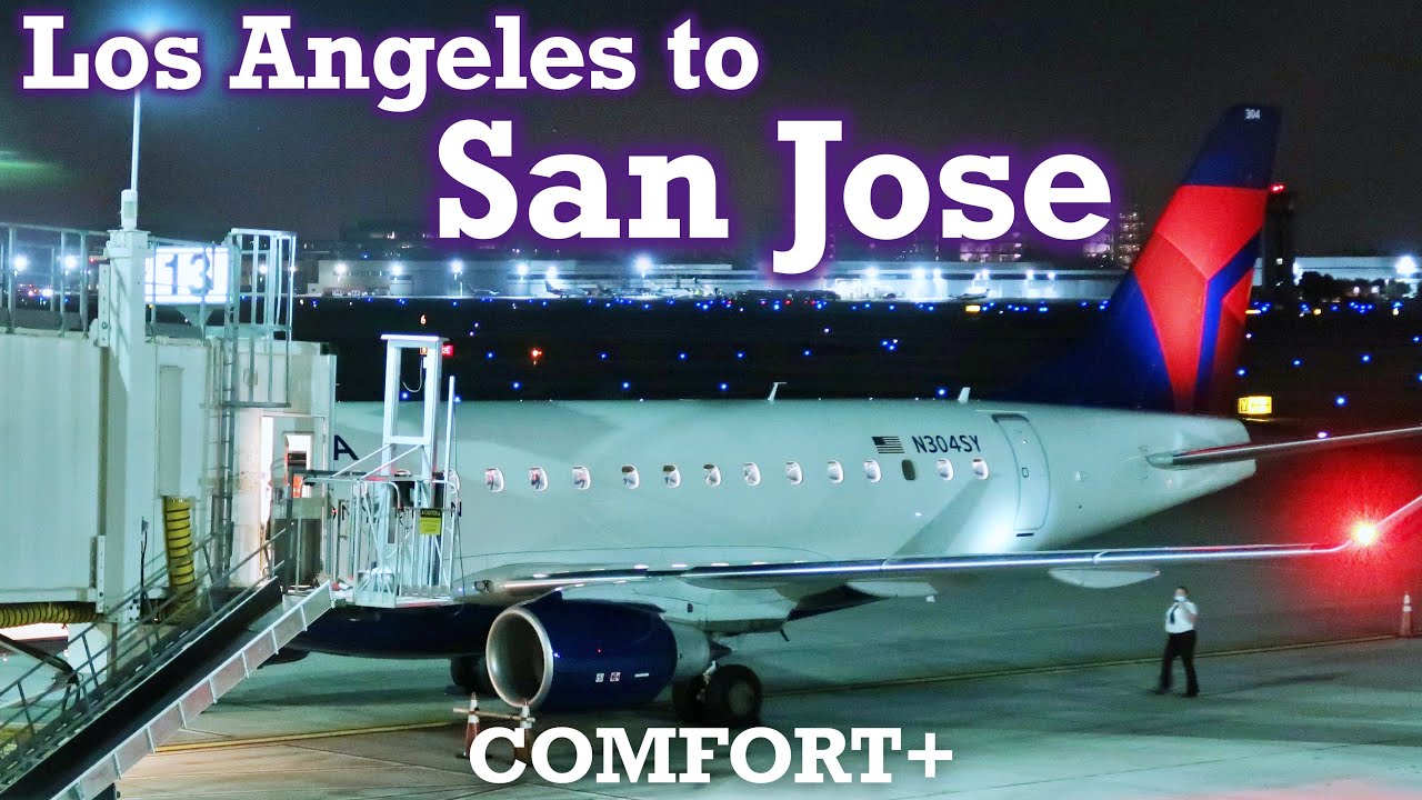 Full Flight: Delta Connection E175 Los Angeles to San Jose (LAX