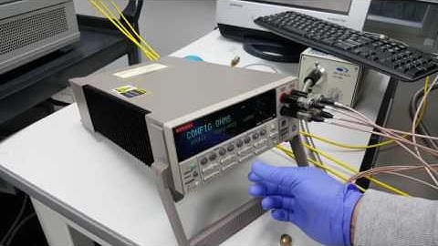 4-point resistance measurement (4-point probe + KEITHLEY 2400 SourceMeter)