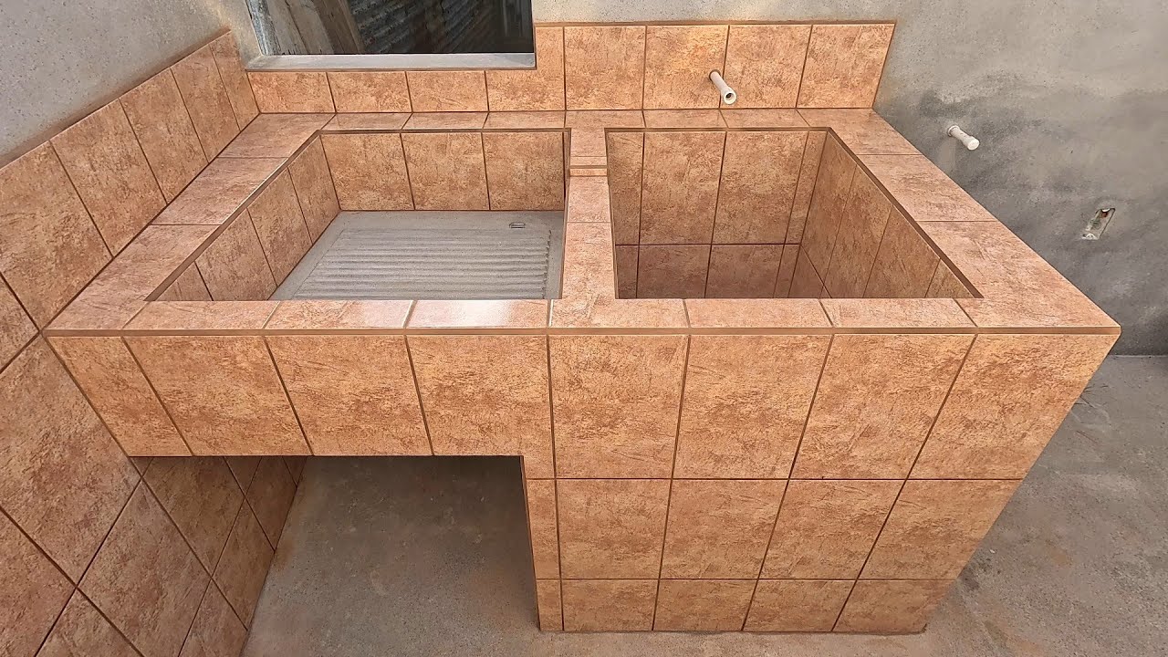 Aprende a azulejar o enchapar una pila o lavadero fácilmente 