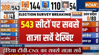 Lok Sabha Election Opinion Poll: 543 सीटों पर सबसे सटीक ओपिनियन पोल | PM Modi | Rahul |Election 2024