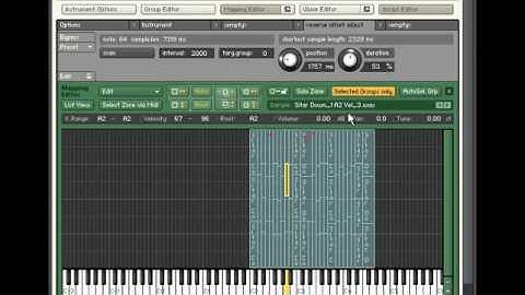 using custom script for reversing an instrument in NI Kontakt