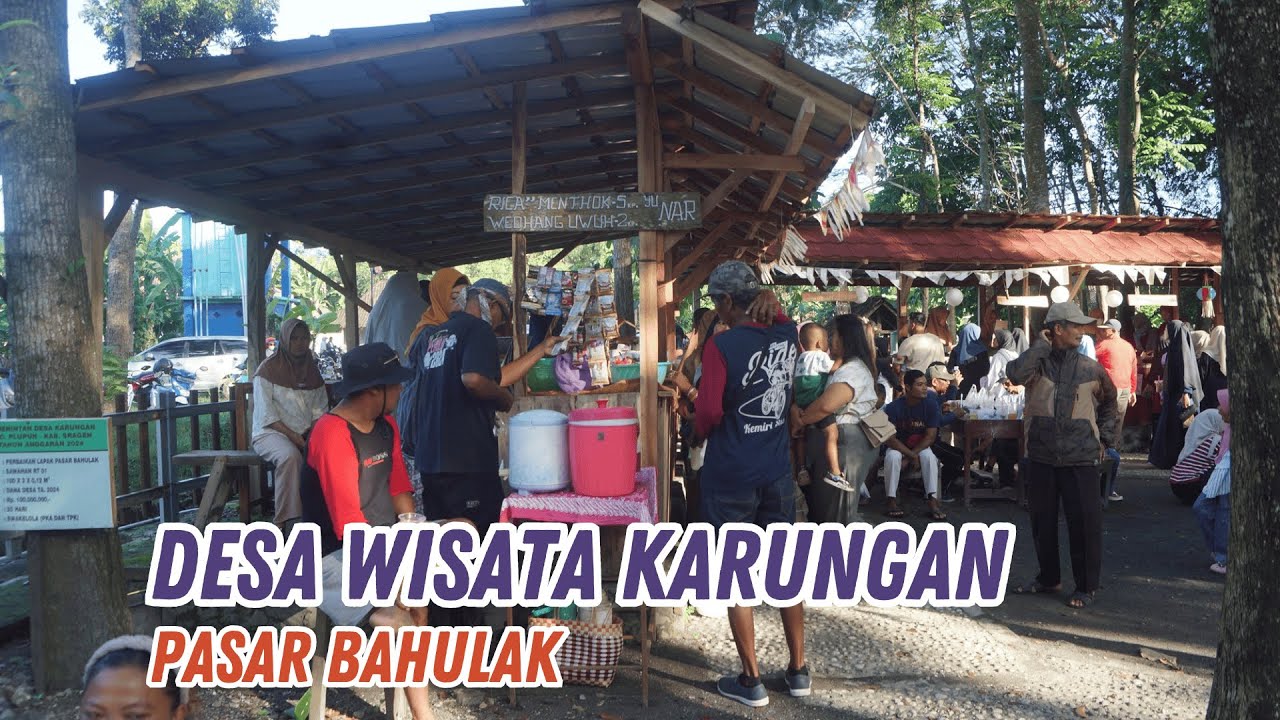 Traditional Snacks from the Past at Bahulak Market, Karungan Village ...