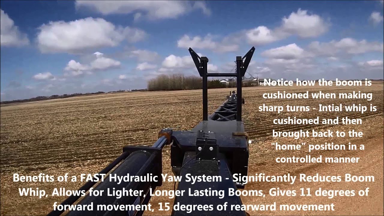 Fast ISO Hydraulic Yaw on 120' Spray Boom
