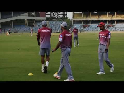 fun-practice-session---delhi-daredevils---fielding-drills---mohd-shami,-gautam-gambhir,-amit-mishra