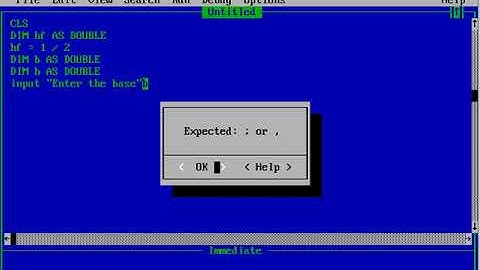 area of triangle using q basic