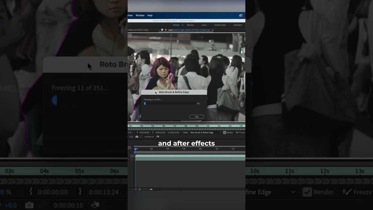 How to place text in Between Objects in Adobe After Effects