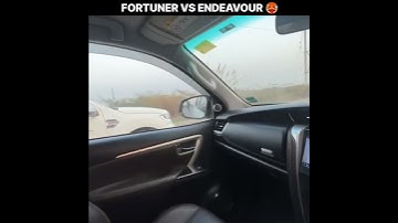 TOYOTA FORTUNER VS FORD ENDEAVOUR | DRAG RACE |#dragrace #fortuner#endevour#shorts