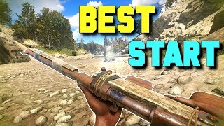 BEST START EVER - Rust Solo Survival Part 1